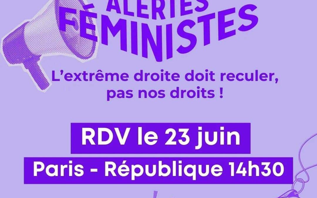 Alertes féministes le 23 juin : le soutien de l’UNSA